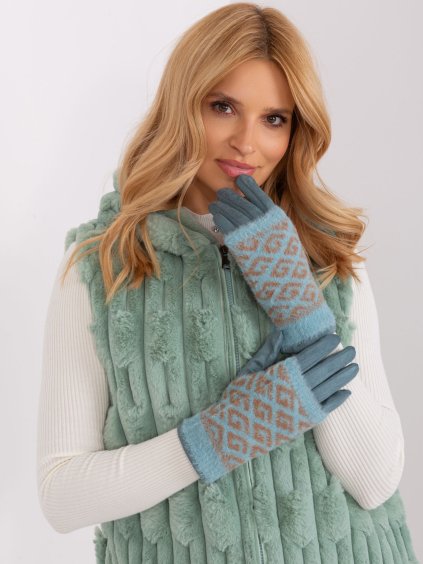 Menta mintás kesztyű