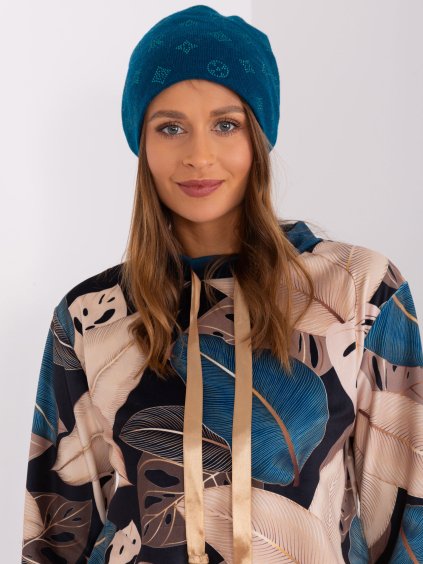 Sötétkék mintás sapka