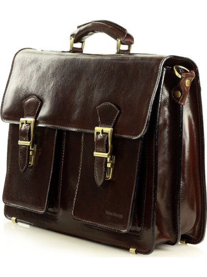 MARCO MAZZINI Férfi barna bőr aktatáska