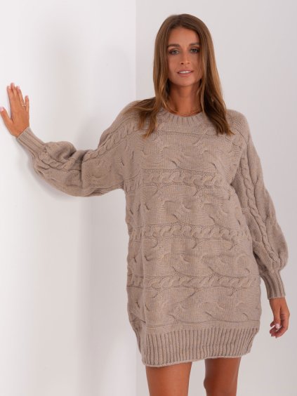 Sötét bézs kötött ruha