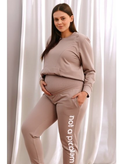 BÉZS MELEGÍTŐNADRÁG TERHES NŐKNEK NAP FELIRATTAL