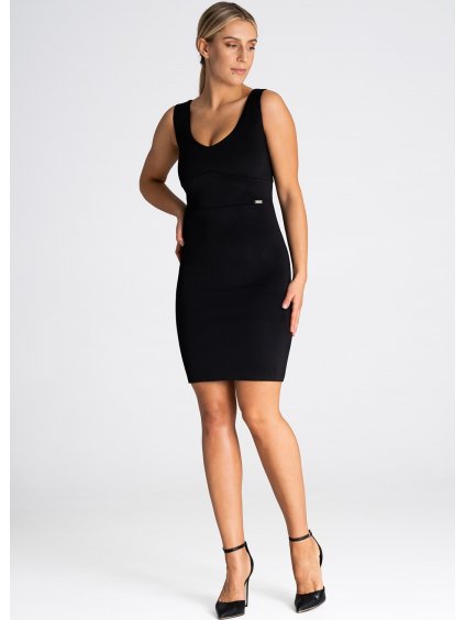 Fekete mini szűk ruha