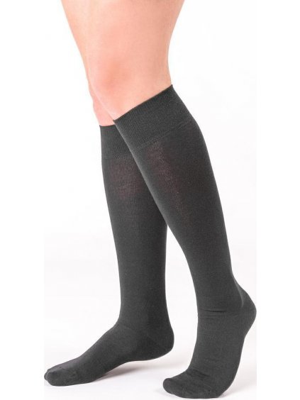 Sötétszürke női térdzokni Art. 072