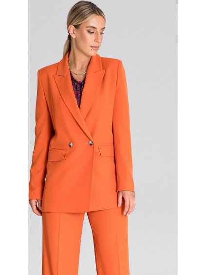 Narancssárga elegáns női zakó