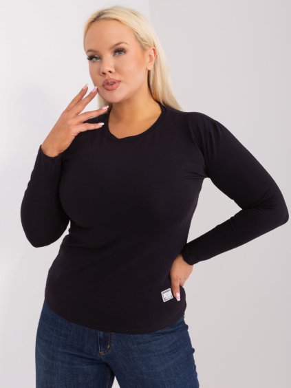 Fekete basic póló hosszú ujjú