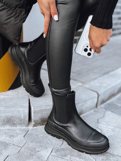 Fekete chelsea csizma DENTAR