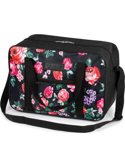 SOLIER fekete utazási poggyász