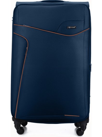 Solier Sötétkék textilbőrönd mérete L