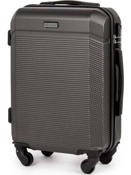 Solier sötétszürke kagylóbőrönd 55x45x25 cm