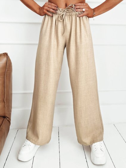 Bézs bő széles nadrág MADDIE