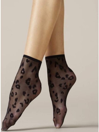 Mintás nylon zokni Fiore Doria G 1076