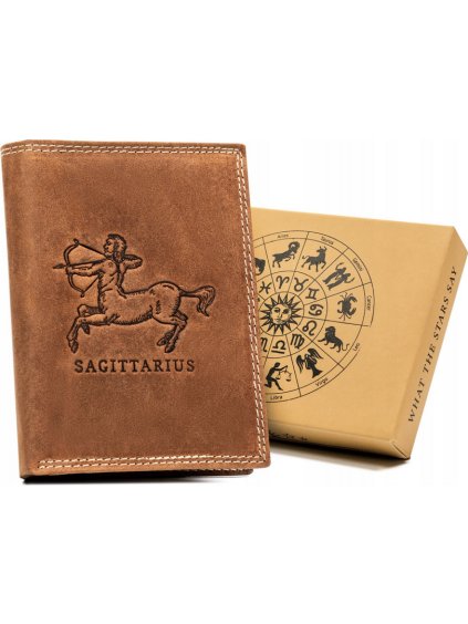 Always Wild Bőr pénztárca a nyilas csillagjegyével A188