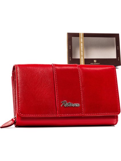 Peterson Piros bőr pénztárca  Wallet Y582