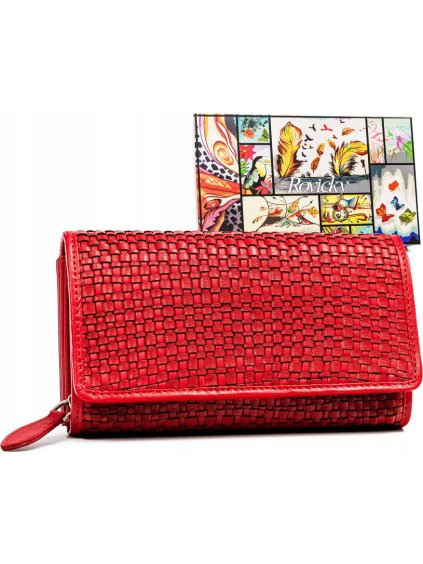 Rovicky Piros rácsos pénztárca V246