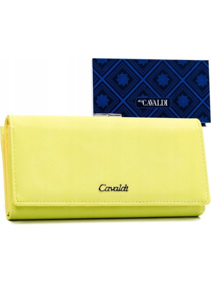4U Cavaldi Lime sima kampós csatos pénztárca M600
