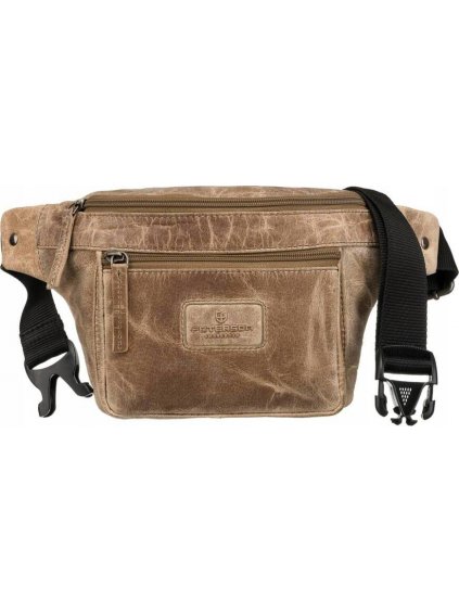 Peterson bézs bőr deréktáska