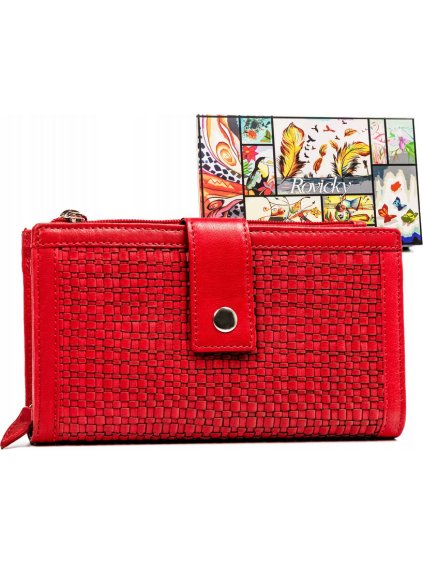 Rovicky Piros hálós pénztárca V252