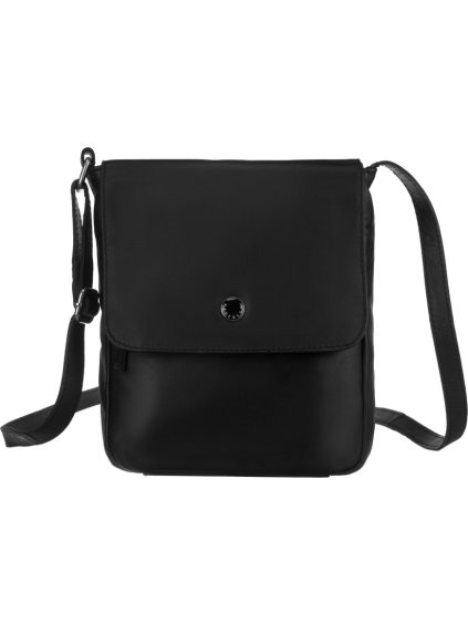 Peterson fekete bőr táska csappantyúval