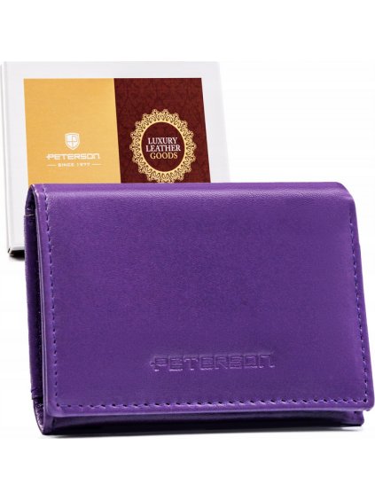 Peterson Lila kis bőr pénztárca Y385