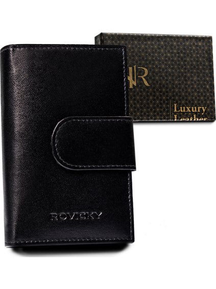 Rovicky Fekete pénztárca zárással V202