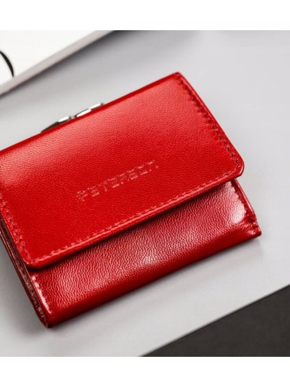 Peterson fekete kis bőr pénztárca Y250