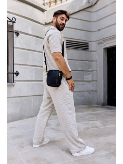 Peterson fekete bőr messenger táska