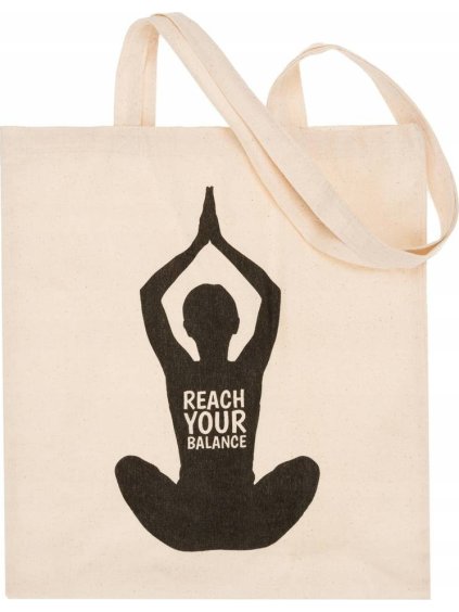 Pamut bevásárló táska "reach your balance"