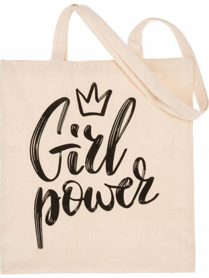 Pamut bevásárló táska "girl power"