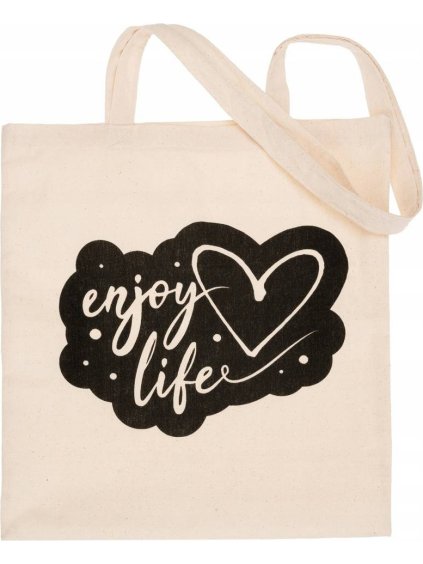 Pamut bevásárló táska "enjoy life"