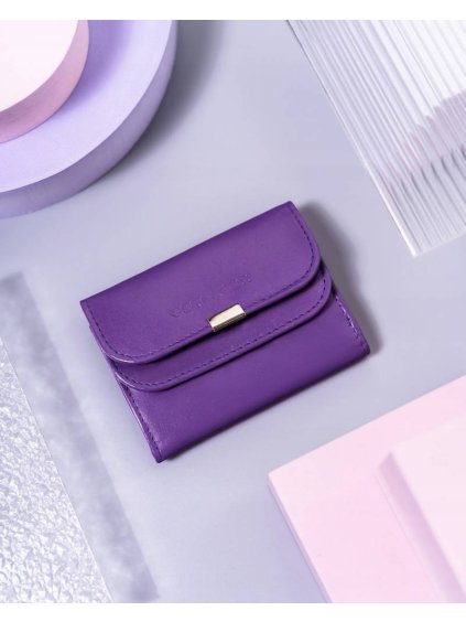 Peterson Lila kis bőr pénztárca Y258