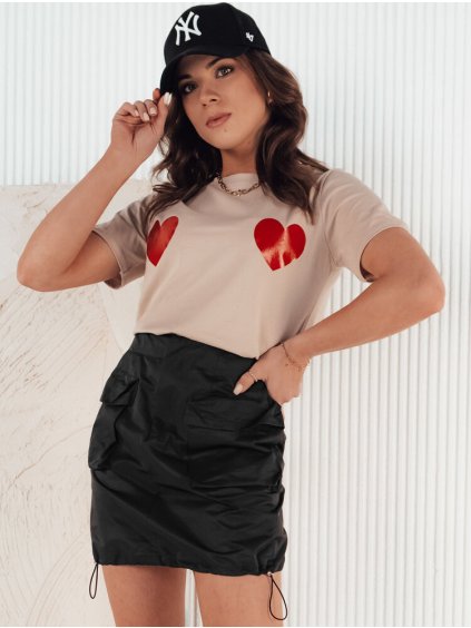 Fekete mini szoknya zsebekkel QUILLA