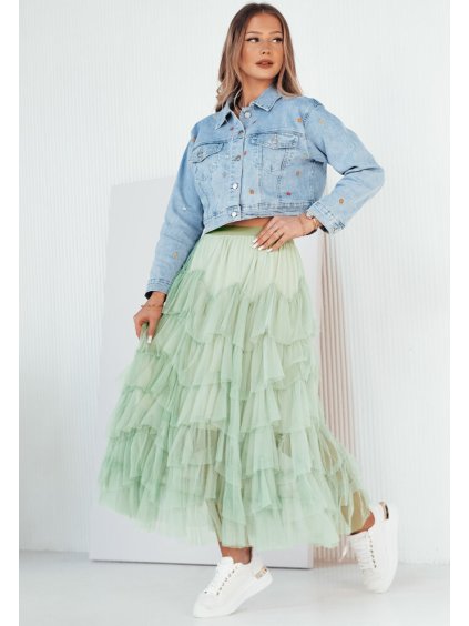 Menta tüll midi szoknya MILANI (Méret ONE SIZE)