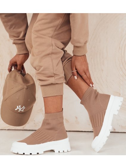 Barna textil boka tornacipő ORCE