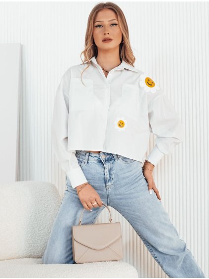 Fehér ing virágfoltokkal MISUN