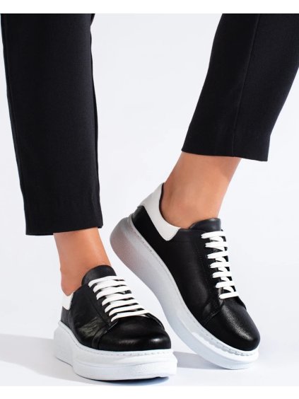 Fekete platform tornacipő