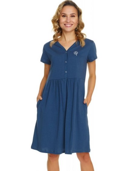 Doctor Nap sötétkék kismama hálóing