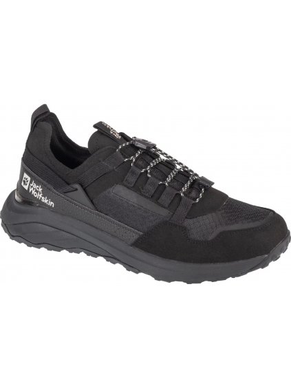 Fekete férfi sportcipő Jack Wolfskin Dromoventure Athletic Low M