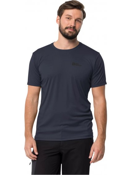 FEKETE FÉRFI FUNKCIONÁLIS PÓLÓ JACK WOLFSKIN TECH TEE M