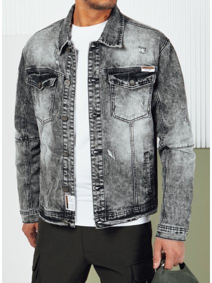 Fekete férfi farmer kabát