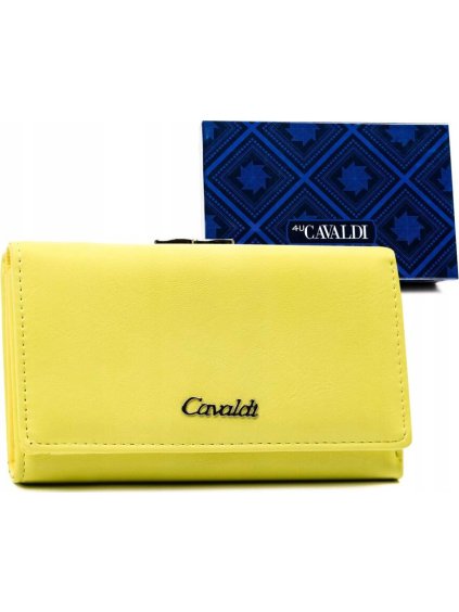 4U Cavaldi lime színű közepes méretű pénztárca M639
