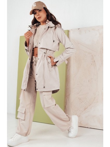 Világosszürke átmeneti parka MOZA