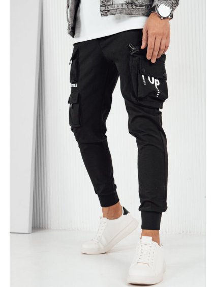 Fekete férfi zsebes nadrág