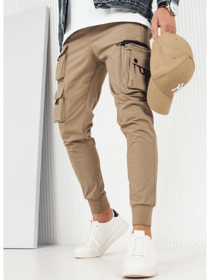 Sötétbézs férfi zsebes nadrág
