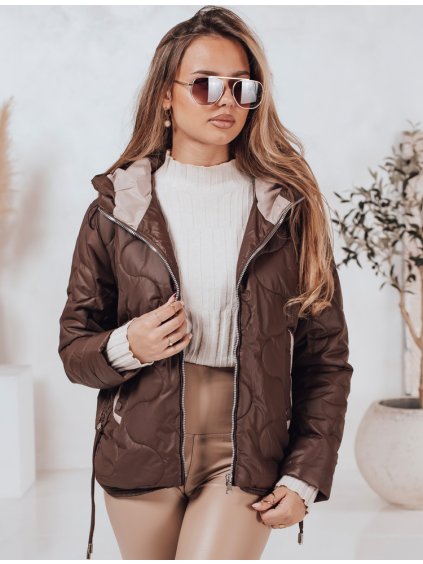 Barna steppelt kabát OLMOS