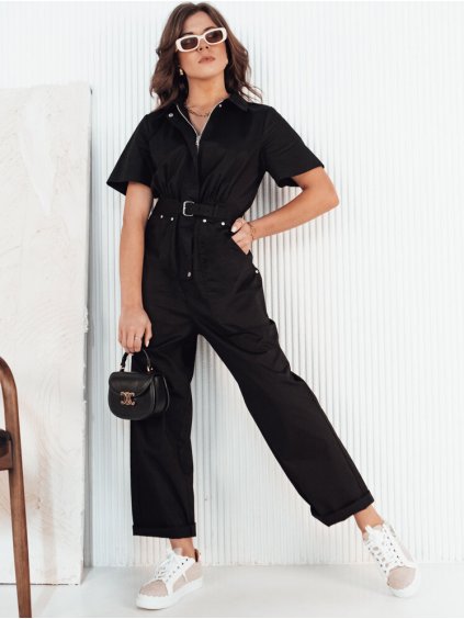 Fekete rövid ujjú overál FAYSOL