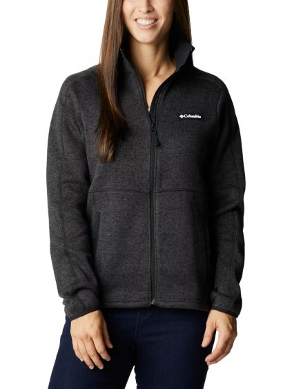 FEKETE MELÍROZOTT FLEECE PULÓVER COLUMBIA SWEATER WEATHER FULL ZIP FLEECE