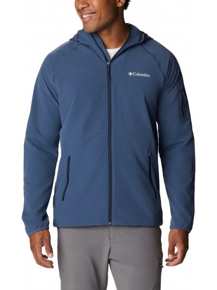 SÖTÉTKÉK SOFTSHELL KABÁT  COLUMBIA TALL HEIGHTS HOODED SOFTSHELL JACKET