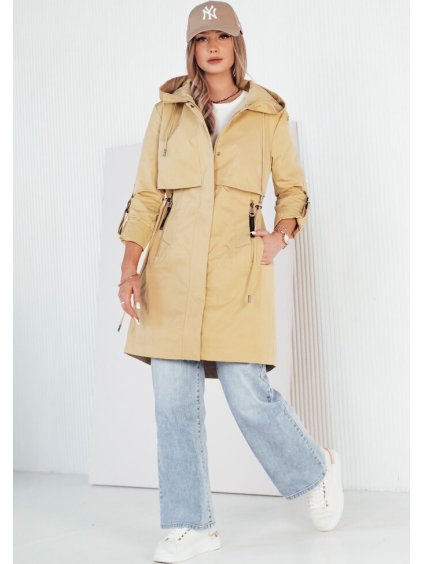 Világossárga átmeneti parka TILSON