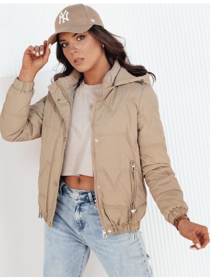 Bézs steppelt átmeneti kabát ZERNI