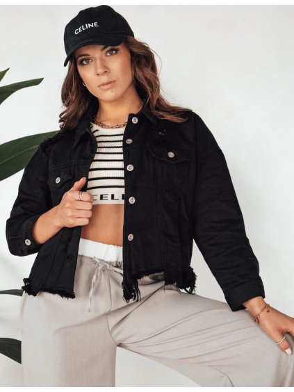 Fekete oversize farmer kabát MOLI